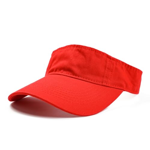 Image of ANDICEQY Sport Sun Visor Hats Adjustable Empty Top Baseball Cap Cotton Ball Caps for Women and Men