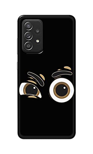 Image of PRINTFIDAA Funky Expression of Cartoon Eyes Printed Designer Hard Back Case Cover for Samsung Galaxy A52 / A52 5G (6.5 inch) -(TI) MVN1004