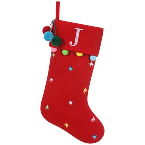 SIRIPHUM 19.5" Personalized Christmas Stocking Cover