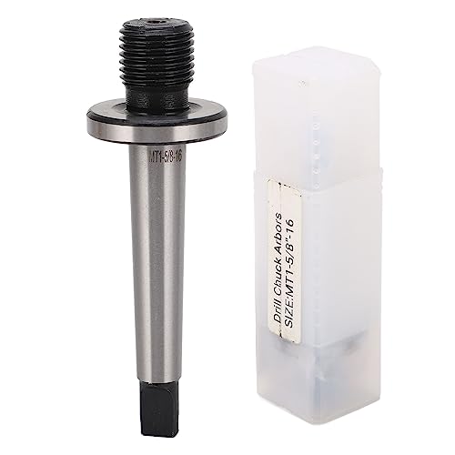 ANKROYU MT1 5 Drill Chuck Arbor, Manganese Steel Drill Chuck Arbor Adapter with Storage Box, High Hardness Drill Chuck Adapter for Milling Machine Processing