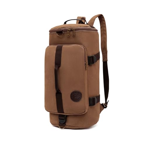 KARRIER 50 Litre Travel Backpack Duffle Bag Gym Bag Water Resistant Daypack Bag for Cycling Trekking Hiking Camping (Pocket, Brown)