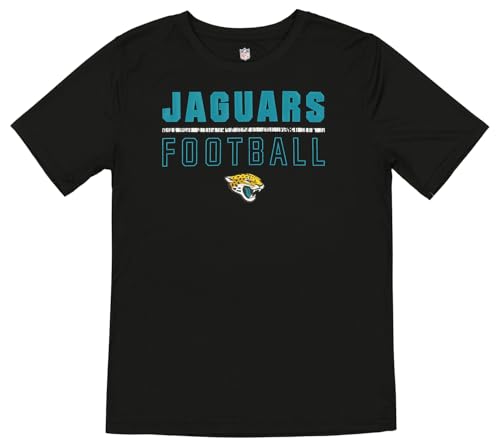 Outerstuff NFL Boys Youth Short Sleeve Launch Dri Tek T-Shirt - Jacksonville Jaguars, XX-Small