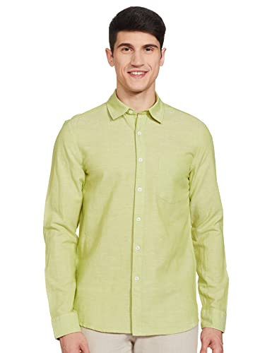 Image of Max Men Solid Slim Fit Smart Casual Shirt