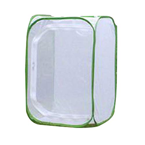 Insect Cage Butterfly Grasshopper Pet Garden Net Cloth Seedling Incubator Home Handle Light Transmission Mantis Tool Folding Zipper Breeding(M)