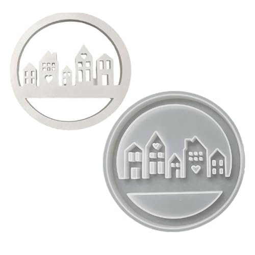 Moldes de resina hueca para coronas de casa para hacer candelitas, decoración de vacaciones, decoración de habitación, proyectos de manualidades, fabricación de caramelos