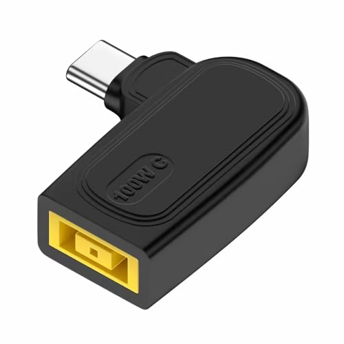 ノートパソコン充電器をType-Cに変換 電源変換アダプター LENOVO/NEC/ThinkPad X1 Carbon Legion 11.0×4.5mm 角型プラグ 対応 ノートPC 充電アダプター 100W対応 トリガープラグ USBタイプC DCプラグのサムネイル