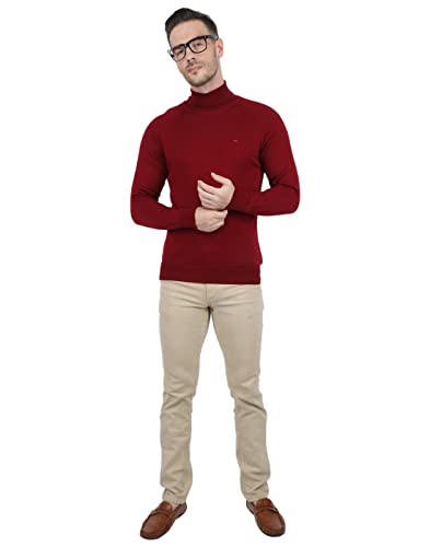 Image of Monte Carlo Men Wool High Neck Pullover Sweater