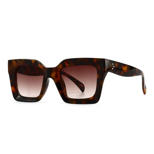 Lunettes de Soleil Rétro Oeil de Chat avec Verres Dégradé de Thé