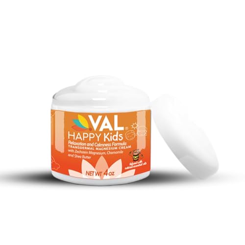 VAL Magnesium for Kids Cream, Relaxation Formula for Children, Zechstein Magnesium Chloride, Chamomile, Shea Butter and Natural Essential Oils to Help Kids Sleep, Support Balanced Mood
