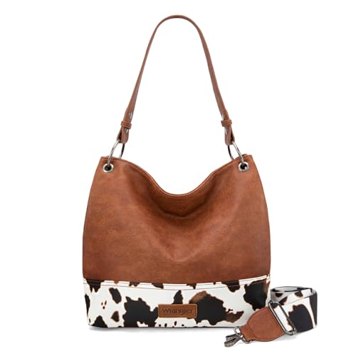 Image of Wrangler Hobo Bags for Women Vegan Leather Top Handle Shoulder Purses and Handbags