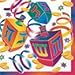 Watercolor Dreidel Beverage Napkins, 30ct