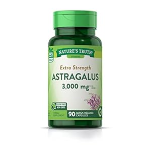 Nature’s Truth Astragalus Root Extract 3000mg | 90 Capsules | Extra Strength | Non- GMO, Gluten Free Supplement