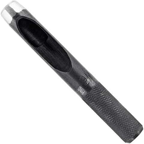 Bivethoi 9mm Gasket Punch, Carbon Steel Hollow Hole Cutter Tool, Watch Band Leather Hole Punch for Belts Fabric Canvas Paper Plastic Craft (Metric)