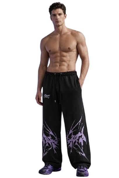 bulldozerbaba Men’s Stylish Printed Baggy Lower | Comfortable Relaxed Fit Casual Track Pant-picture-44
