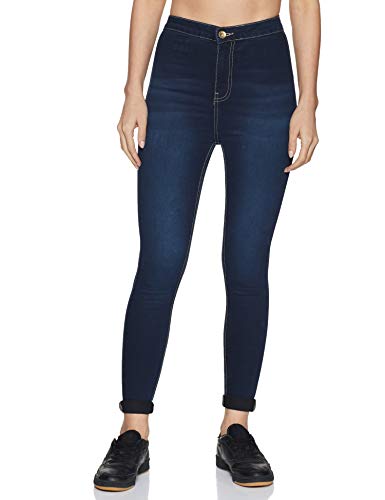 Amazon Brand - Symbol Women's Skinny High Rise Jeans (SS19DNM002B_Dark Blue 6_26) Amazon Brand - Symbol Women's Skinny High Rise Jeans (SS19DNM002B_Dark Blue 6_26)