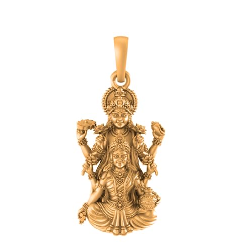 Pendentif Vishnu en argent 925 doré médaillon religieux mixte