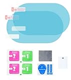 Antibeschlag Folie für Auto Aussenspiegel 135x95mm 2er Set Wasserdicht Selbstklebend Anti Fog Schutzfolie gegen Regen und Nebel für Rückspiegel