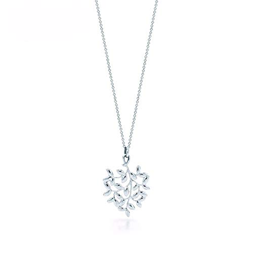 Le Collier de tempérament feuille de cœur haute finition de la collection Bijoux du Monde