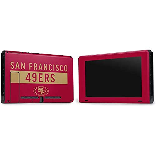 Skinit Decal Gaming Skin Compatible with Nintendo Switch Bundle - Officially Licensed NFL San Francisco 49ers Red Performance Series Design