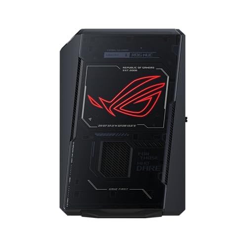 ROG NUC (2025) Gaming Mini PC with Intel® Core™ Ultra 9 (Series 2) ARL-HX CPU, NVIDIA® GeForce RTX™ 5070 MobileGPU, 32GB DDR5 RAM, 1TB NVMe SSD, Thunderbolt™ 4, Triple-Fan Cooling, and ARGB Lighting