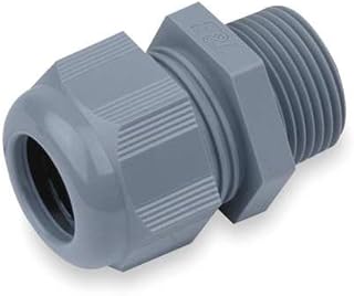 Liquid Tight Connector, 3/8 in, Cord, Gray