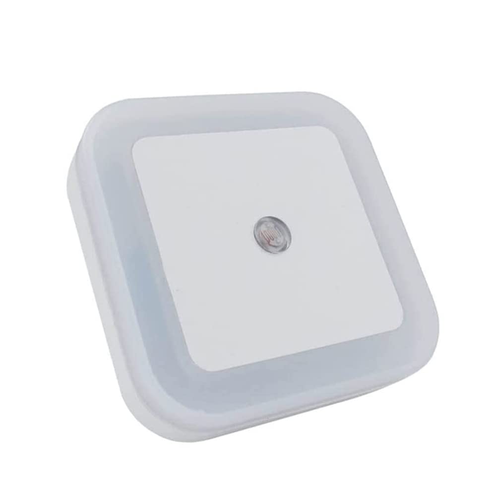 Night Light Plug in Wall LED Energy Saving White Light with Dusk to Dawn Photocell Sensor