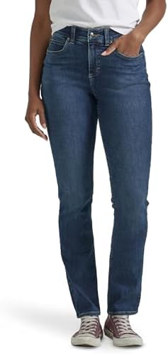 Lee Women's Plus-Size Flex Motion Regular Fit Straight Leg Jean Jeans