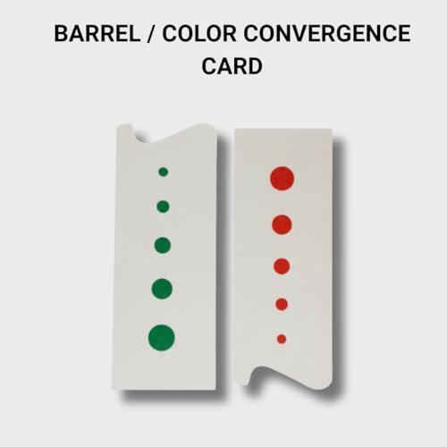 Image of Convergence Eye Exercise Training Cards for Vision Therapy - Eye Exercise Tools for Amblyopia, Lazy Eye, Strabismus & Squint Correction | 2 Pcs Set: Dot Card & Barrel /Color Convergence Card | UV Printed High-Quality Imported Acrylic