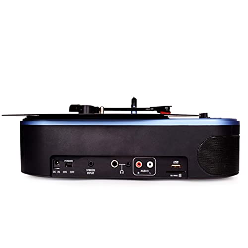 Platine Vinyle, Platine Vinyle pour Disques Vinyle Tourne-Disque avec Haut-parleurs Design Rétro Valise Portable Bleu… - Les Beatles, Paul McCartney, John Lennon, RIngo Starr, George Harrison Platine Vinyle, Platine Vinyle pour Disques Vinyle Tourne-Disque avec Haut-parleurs Design Rétro Valise Portable Bleu… – Image 7
