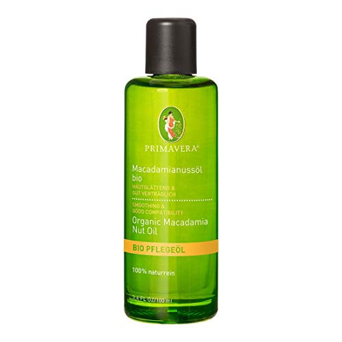 Preisvergleich Produktbild PRIMAVERA Pflegeöl Macadamianussöl bio 100 ml - Naturkosmetik, Pflanzenöl, Hautöl - glättend, stärkend für trockene, reife Haut - vegan