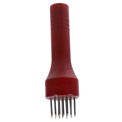 PRETYZOOM Ablandador De Carne Cuchillas De Acero Inoxidable y Mango De Madera Utensilio para Suavizar Fibras Musculares De Ternera Pavo y Pollo Preparación Culinaria