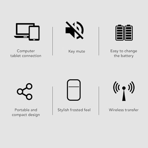 Cuifati Mysz Bluetooth Arc, Składana, Szczupła i Przenośna Mini Bezprzewodowa Mysz Podróżna, Składana Optyczna Dotykowa do Laptopa, Tabletu, Komputera PC, Tabletu (BLACK)