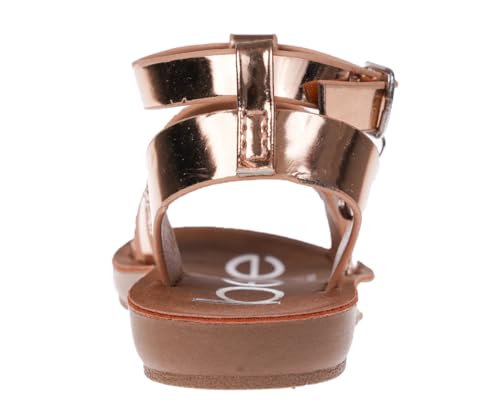Image of bebe Girls' Sandals - Trendy Flat Designs with Rhinestones, Puffy Straps, Embossed Details and Charms for Toddlers /Little Kids /Big Kids