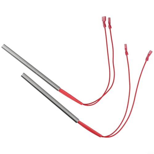 EffiFish Kit de encendido de varilla caliente de repuesto, barra de calefacción de acero inoxidable de 9,5 x 150 mm para estufas de pellets Nemaxx P6 P9 P12 sistemas de calefacción central