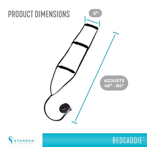 Stander BedCaddie, Pull-Up Assist Bed-Ladder with Non-Slip Handles for Adults, Seniors, and Elderly, Adjustable Length Bed-Lift, Sit Up Helper Bed-Assist, Mobility Aid for Handicapped and Injured - Image 7