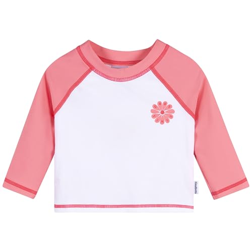 Gerber Unisex Baby Toddler Rashguard Swim Shirt, Pink, 0-3 Months