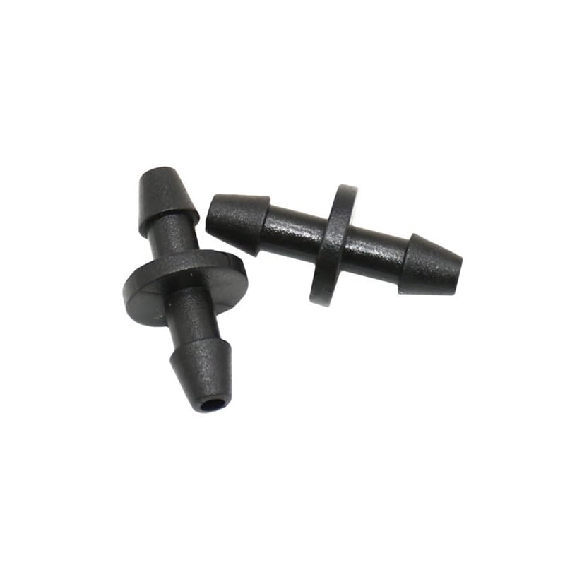 2000 Uds riego por goteo 3/5 conector de manguera con púas 1/8 "reparación de manguera púas rectas junta de doble vía con púas