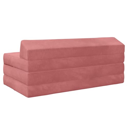 Sofá cama plegable de espuma de 120 x 60 x 49 cm con funda extraíble lavable 6