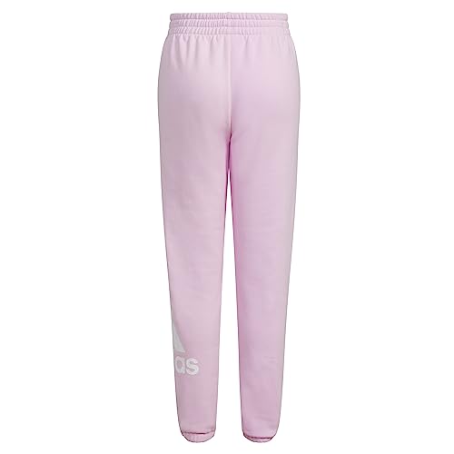 adidas Girls' Elastic Waistband Essential Sportswear Logo Fleece Jogger2