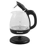 Elite-Gourmet-EKT1001-Electric-BPA-Free-Glass-Kettle-Cordless-360A-Base-Stylish-Blue-LED-Interior-Handy-Auto-Shut-Off-Function-aaaEoe-Quickly-Boil-Water-For-Tea-More-1L-Black