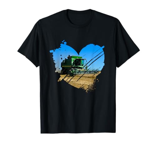 Agriculteur Fermier Agriculture Paysan Moissonneuse-Batteuse T-Shirt