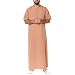 Beokeuioe Lässiges, lockeres Herrenhemd aus dem Nahen Osten, Araber, Dubai, Malaysia, Robe mit mittellangen Ärmeln Herren Kaftan V-Ausschnitt Langarm Kaftan Herren Langshirt
