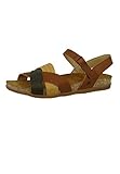 Weite: Normal El Naturalista N5242 Zumaia Damen Keilsandalen,Sandalen,Keilsandaletten,Keilabsatz,Sommerschuh,bequem,flach,Cuero Mixed,40 EU