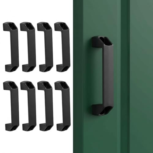 EAAGHK 6 Stück Möbelgriffe Schwarz 14cm x 4cm, Bügelgriff mit Bohrlocherabstand 120 mm Möbelgriffe Schrankgriffe Schubladen Knöpfe Tragegriff aus Kunststoff für Küchenschränke Kleiderschrank
