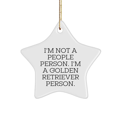 Golden Retriever Dog Lovers Will Adore Funny Star Ornament Gifts