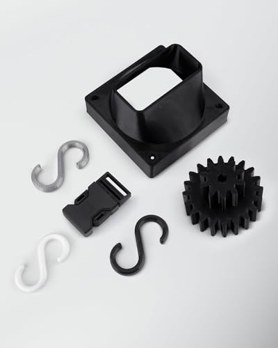Image of ELEGOO PC Filament 1.75mm Clear Black 1KG, Tough and Durable Professional 3D Printer Filament Dimensional Accuracy + /- 0.05mm 1KG Spool Heat Resistant 3D Printing Polycarbonate Material