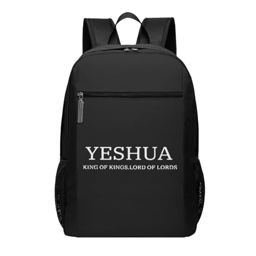 Yeshua Jesus Christian Travel Laptop Backpack, Business Anti Theft Slim Sturdy Laptops Backpacks, College Computer Bag Gift for Men & Women Fits 17 Inch Notebook,Black