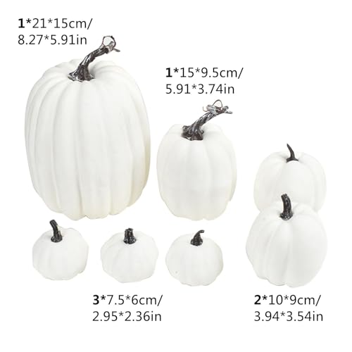 Citrouilles en mousse : ne pourrissent pas, déco Halloween durable - 6