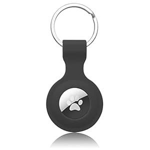 ZZLOVE Case Compatible with Apple Airtags, Keychain AirTags Case with Anti-Lost Key Ring, Protective Silicone Case for…