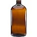 Botellas Ambar Vacias de Plastico con Dispensador Pompa para Jabon, Champu, Acondicionador, Aceite Esencial Aceite para Masajes Perfume Aromaterapia Lociones Boston Round 24/410 Pharma Veral (5000)